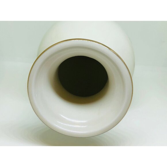 Vintage Otagiri Porcelain Vase 6" Spring Bluebird and Peony Flowers Rare Japan - Picture 8 of 9